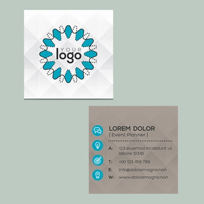 1Hr Square Business Cards 2 Side